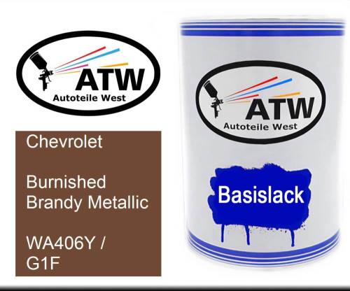 Chevrolet, Burnished Brandy Metallic, WA406Y / G1F: 500ml Lackdose, von ATW Autoteile West.